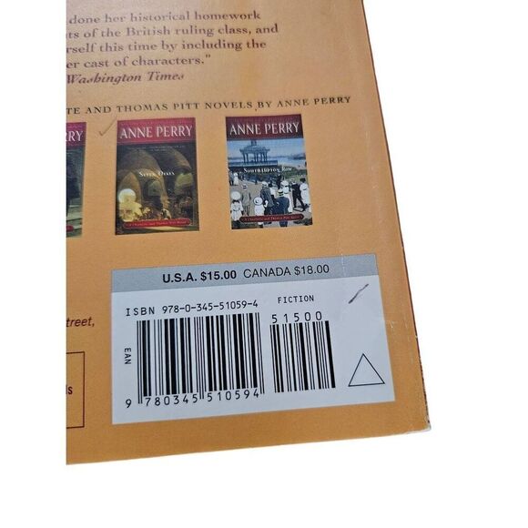 Treason at lisson gate by Anne Perry Ballantine books isbn 9780345510594 - Picture 4 of 5